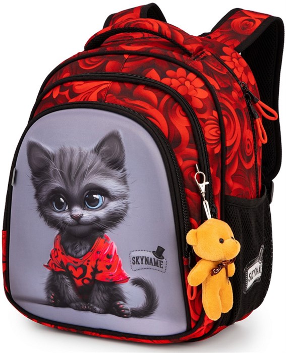 Ранец SkyName R2-220 30*18*37см, 3 отделения, 2 кармана, анатомическая спинка R2-220