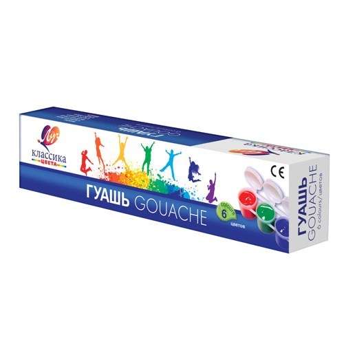 Гуашь 6цв Классика Луч 21С 1375-08