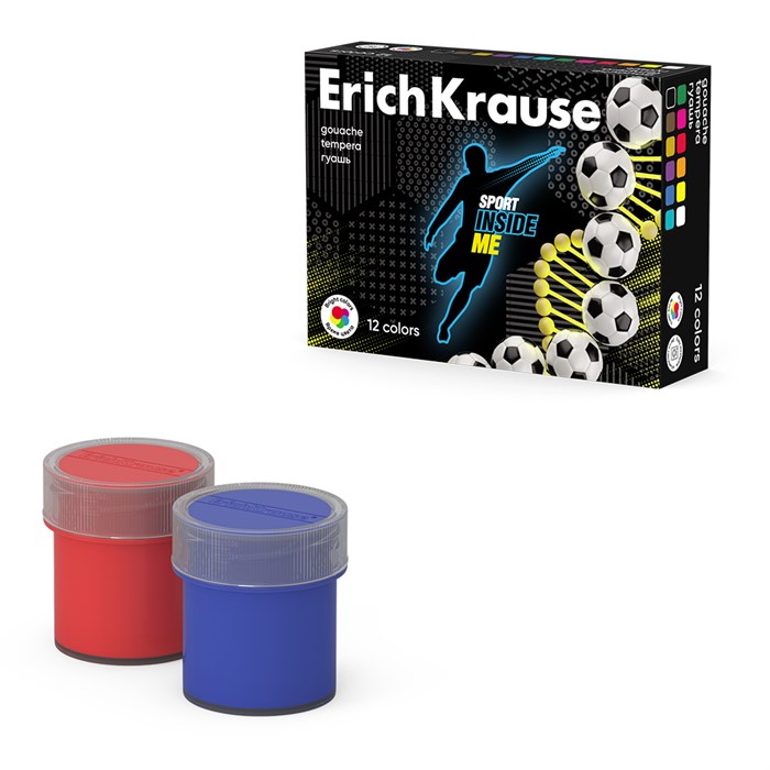 Гуашь 12цв Sport DNA Erich Krause 61773