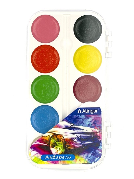 Акварель Alingar Авто медовая 10 цветов AL6804