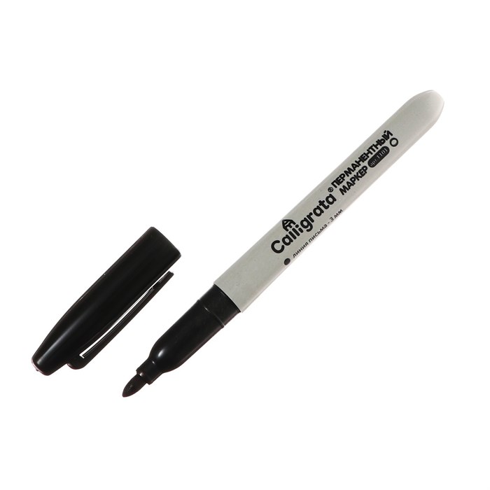 Маркер перманентный черный 3мм Calligrata 4528408