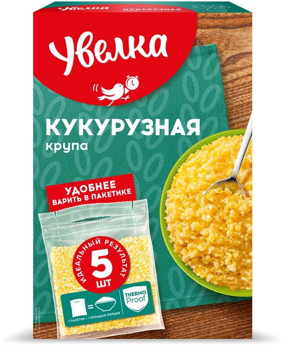 Крупа кукурузная 400гр 5*80г пакетов Увелка 500562
