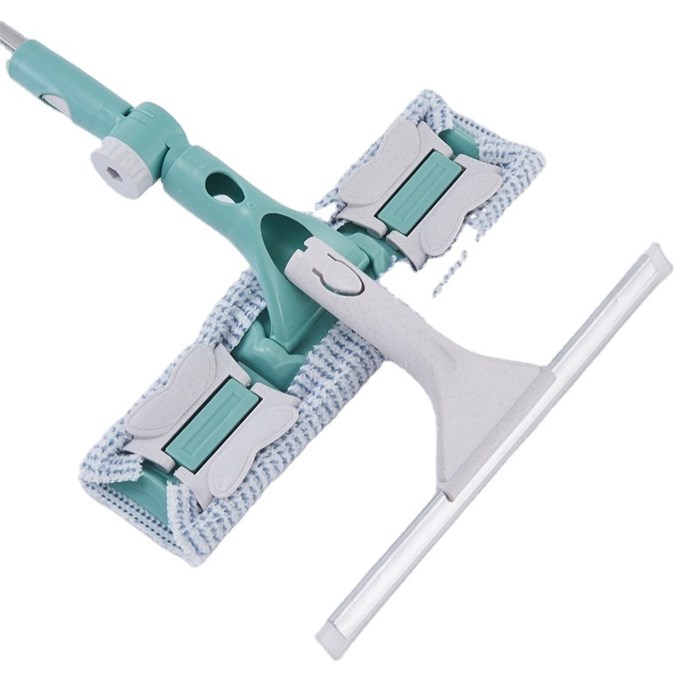 Щётка для окон фиксатор стальная телескопическая ручка, длина 55(83) см, водосгон силикон 1 500601