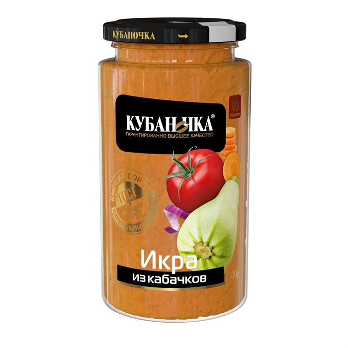 Икра кабачковая 360г Кубаночка 500448