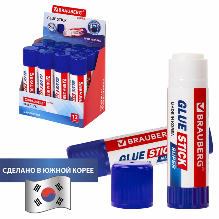 Клей-карандаш 21г Super Brauberg 229542