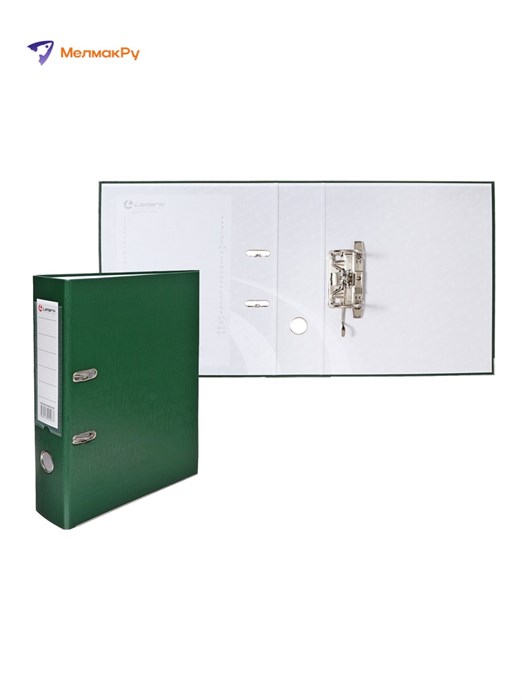 Папка-регистратор А4 75мм зеленая Lamark AF0600-GN1