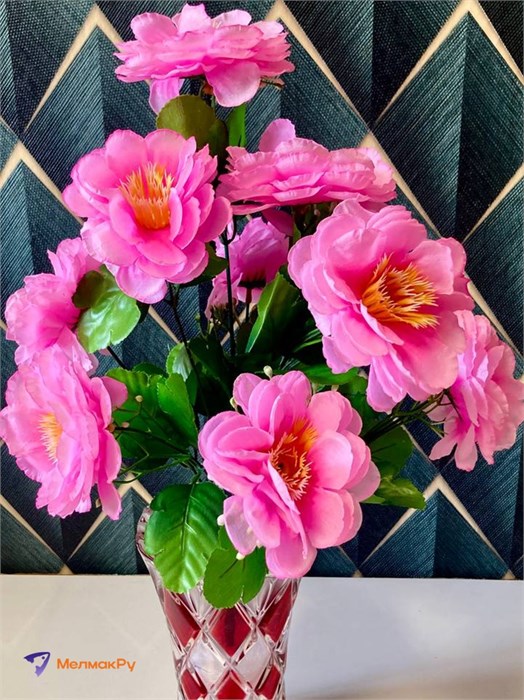 Искусственные цветы пионы нежно-розовый 325-146 325-146-1