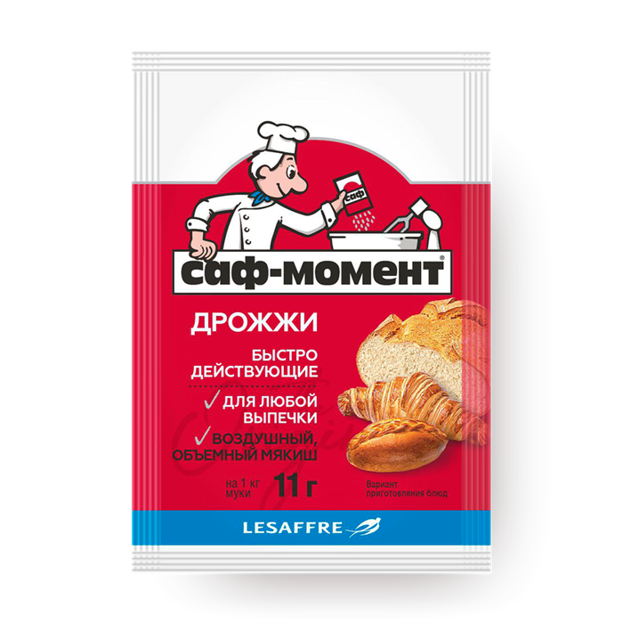 Дрожжи сухие быстродействующие 11г Саф-момент 500703