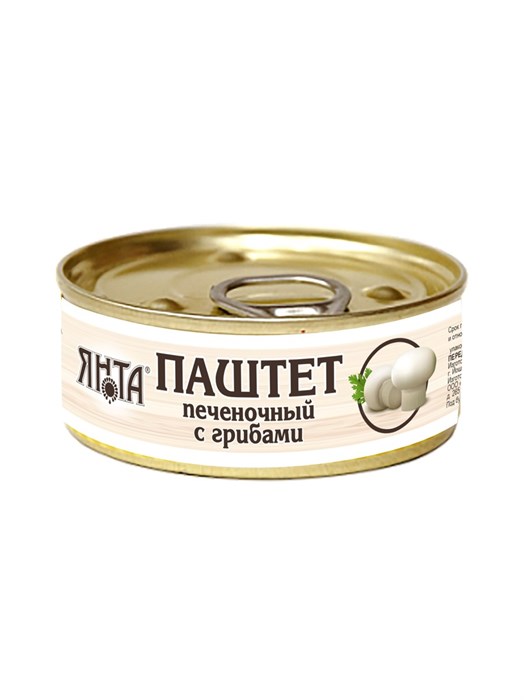Паштет печёночный с грибами 100г Янта 501930