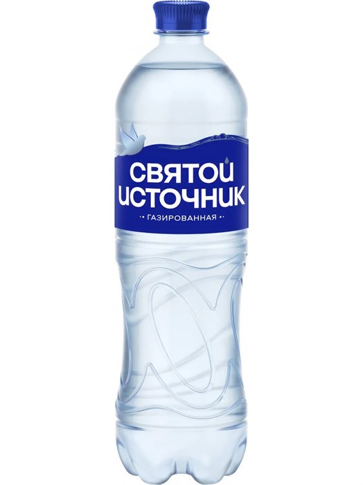 Вода газированная 1л Святой источник 501468