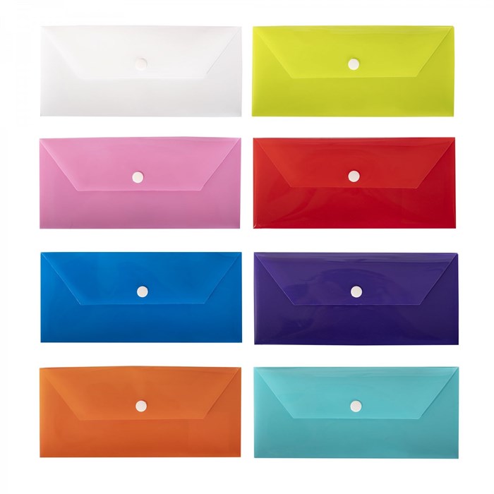 Папка-конверт на кнопке Alingar "Special", С6, 150мкм, ассорти AL0371CH