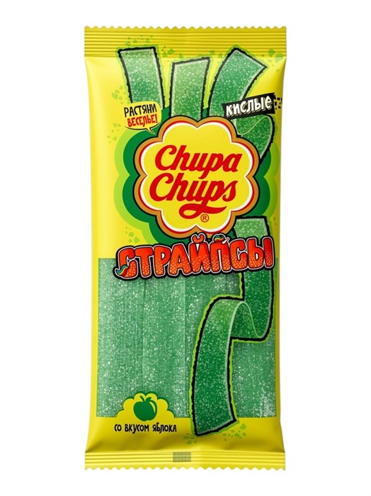 Мармелад яблоко страипсы 120гр Chupa Chups 501821