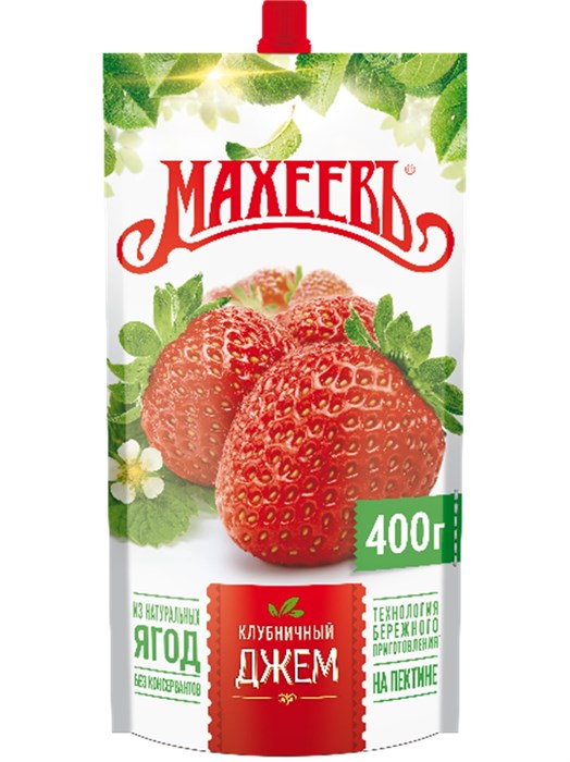 Джем Клубничный 400гр Махеевъ 502134