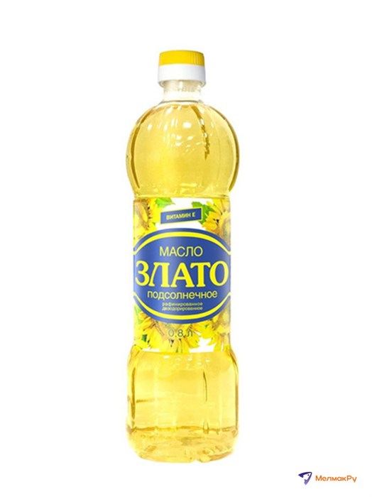 Масло подсолнечное Злато 0,8л. 303401