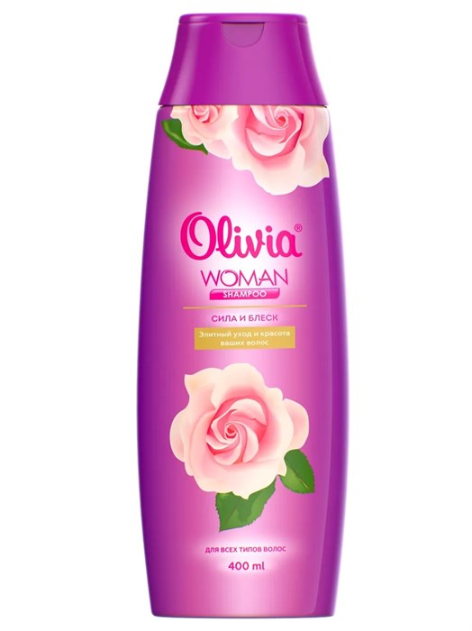 Шампунь для волос сила и блеск 400мл Olivia 502746