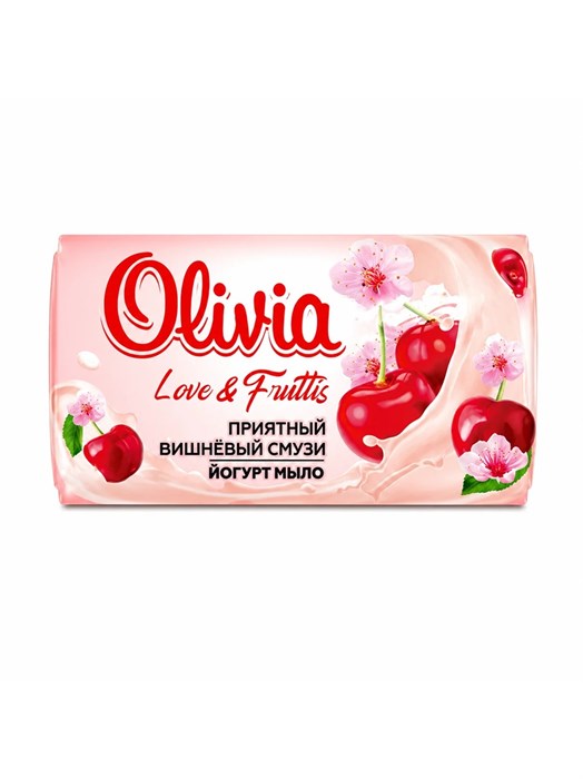 Мыло туалетное 140гр вишневый смузи Olivia 502772