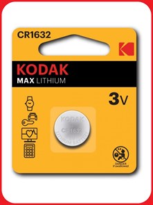 Батарейка Kodak CR1632 (DL1632) литиевая