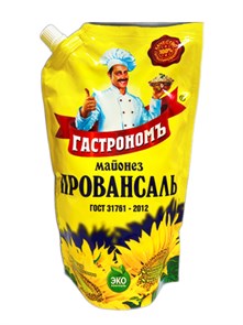 Майонез Гастрономъ "Провансаль", 800гр., жирность 50%