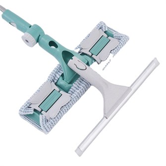 Щётка для окон фиксатор стальная телескопическая ручка, длина 55(83) см, водосгон силикон 1 500601