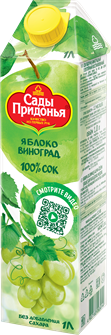 Сок яблоко-виноград 1л Сады Придонья 500576