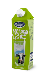 Молоко 1л 3,2% ТДА Фермерское подворье 500613