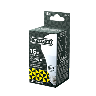 Лампочка светодиодная 15Вт Е27 Крептон 90449
