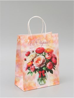 {{photo.Alt || photo.Description || 'Пакет подарочный С 8 марта крафт 21*27*11см Доступные радости'}}