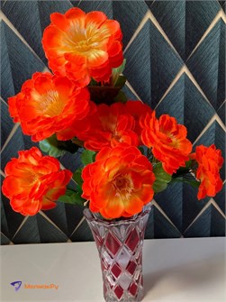 {{photo.Alt || photo.Description || 'Искусственные цветы пионы оранжевые 325-146'}}