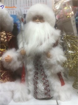 Фигура Дедушка Мороз красный работает от батареек 311584