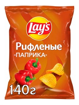 Чипсы паприка 140г Lays 501584