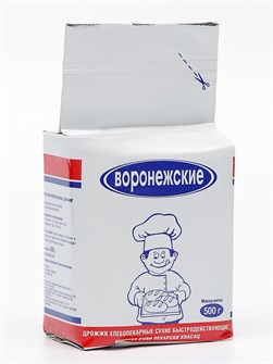 Дрожжи сухие быстродействующие 500г Воронежские 501872