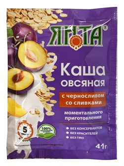 Каша овсяная с черносливом со сливками 41г Янта 502212