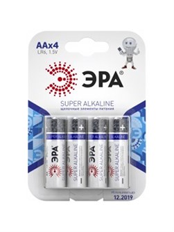 Батарейка АА щелочные 4шт Эра 291482