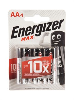 Батарейка АА щелочные 4шт Energizer 300744