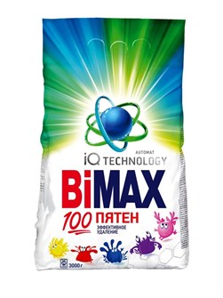Порошок для стирки 3кг 100 пятен автомат Bimax 284228