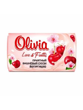 Мыло туалетное 140гр вишневый смузи Olivia 502772