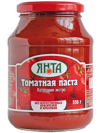Томатная паста 25% 0,55кг Экстра Янта 502737