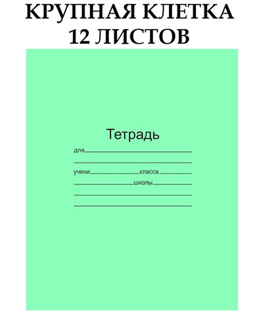 Тетрадь крупная клетка 12л Маяк Т5012Т2-1