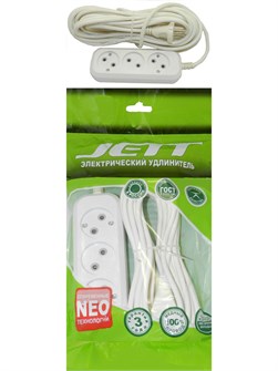 Удлинитель 3 розетки 7м Jett РС-3-10-7м