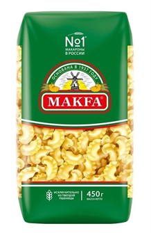 Макаронные изделия 400гр Гребешки петушиные Макфа 500223