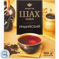 Чай черный пакетированный 100п Шах Голд 500243