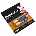 Батарейки AAA щелочные (алкалиновые) 2шт Duracell Basic 300741