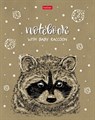 Тетрадь 48л., А5, клетка Hatber "С милыми зверьками", крафт - фото 16874
