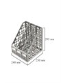 Лоток для бумаг вертикальный сборный 3 секции серый Attache  913414