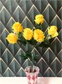 Искусственные цветы желтые розы 26-6 26-6