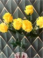 Искусственные цветы желтые розы 26-6 26-6