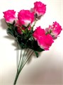 Искусственные цветы розово-белые розы 26-6 26-6-1