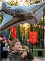Воздушный шар фольга Истребитель 104*56см Bravo С ГЕЛИЕМ 1909-01