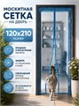 Дверная антимоскитная сетка на магнитах 120*210см 501971