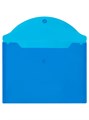 Папка-конверт на кнопке А5 синяя Brauberg 273066